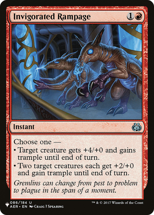 Invigorated Rampage (LIST-AER-86)