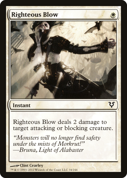 Righteous Blow (AVR-034) (Foil)