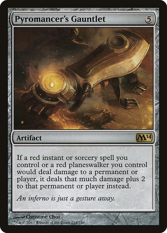 Pyromancer's Gauntlet (M14-214) (Foil)