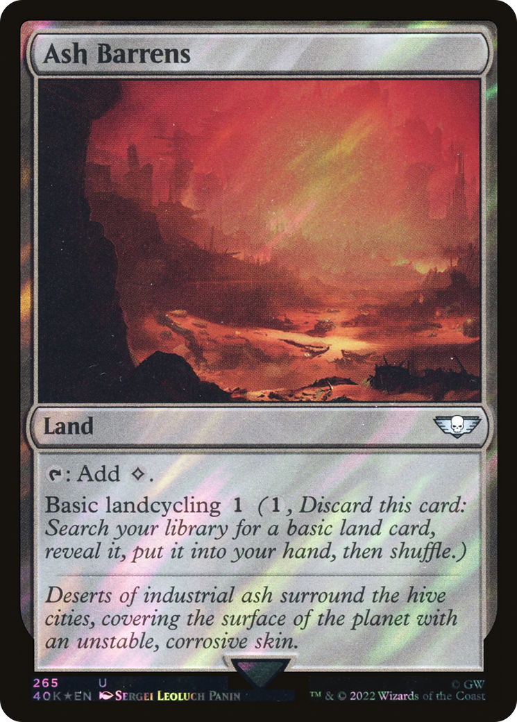 Ash Barrens (40K-265★) (Surge Foil)