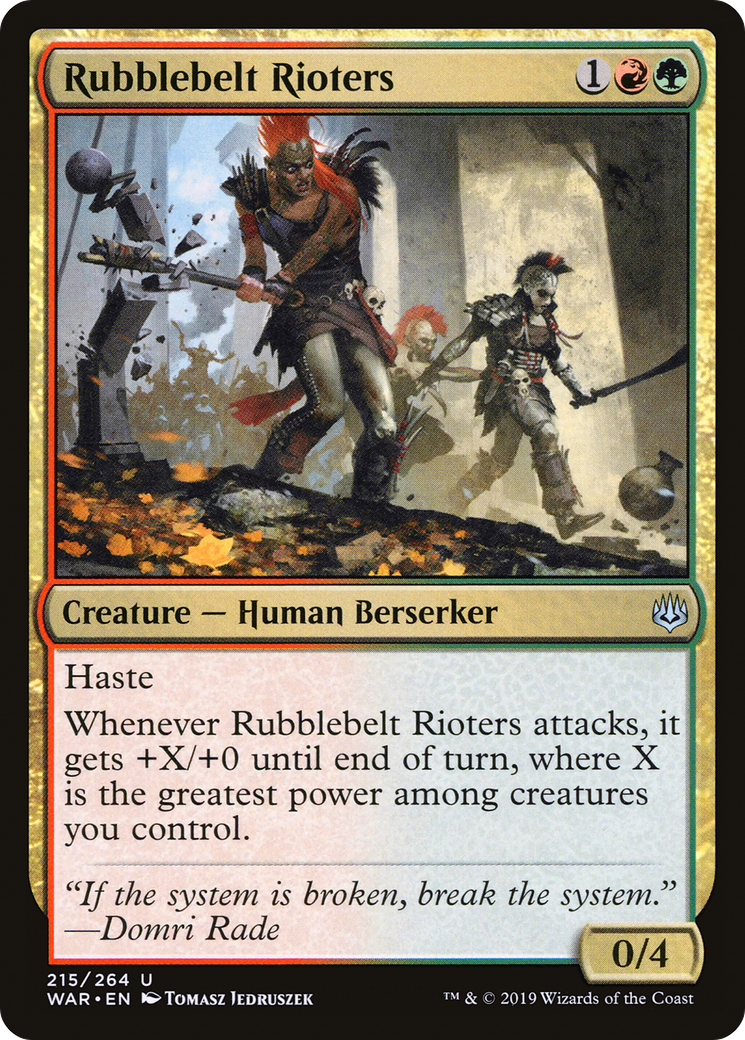 Rubblebelt Rioters (WAR-215) (Foil)