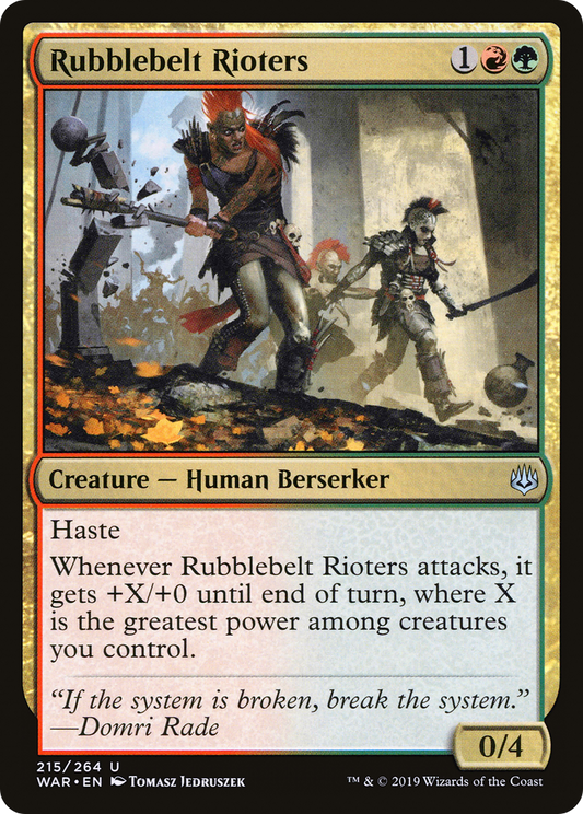 Rubblebelt Rioters (WAR-215) (Foil)