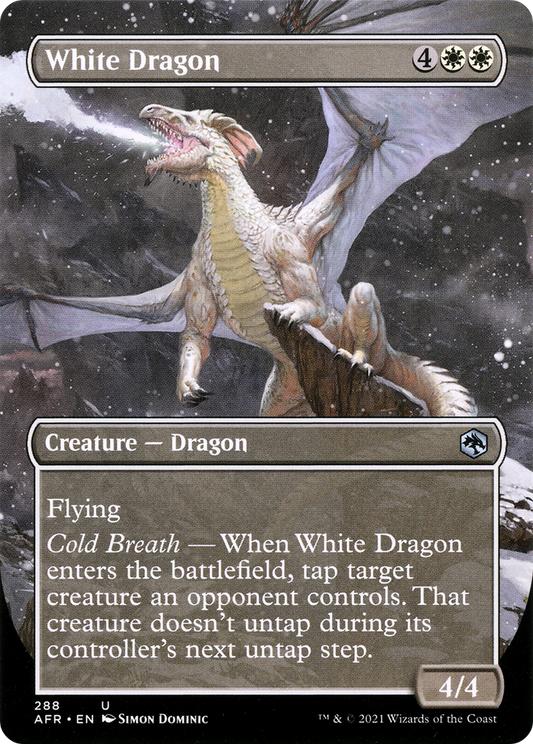 White Dragon (AFR-288) (Borderless) (Foil)