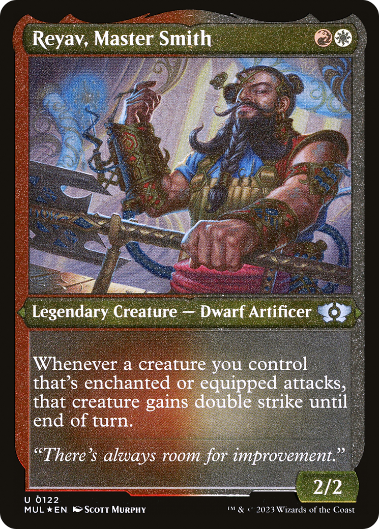 Reyav, Master Smith (MUL-122) (Etched Foil)