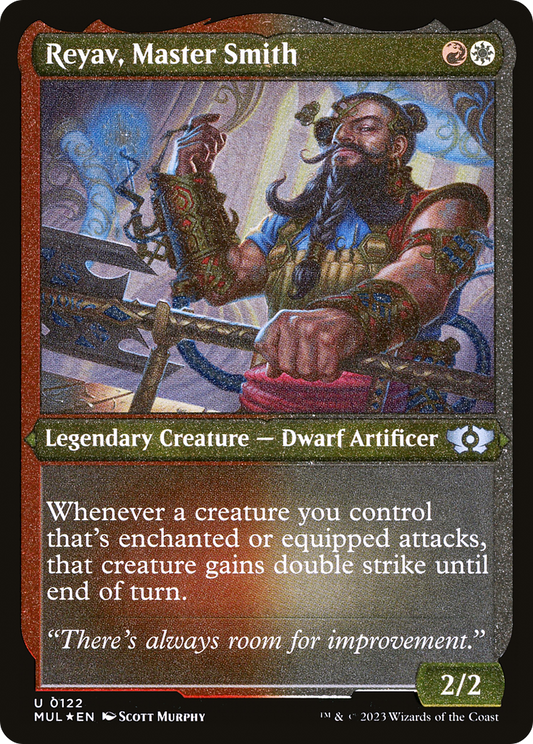 Reyav, Master Smith (MUL-122) (Etched Foil)