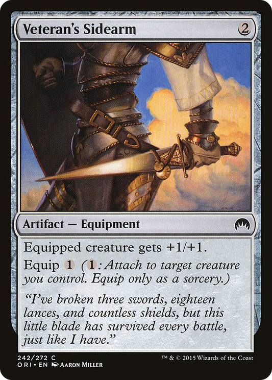 Veteran's Sidearm (ORI-242) (Foil)