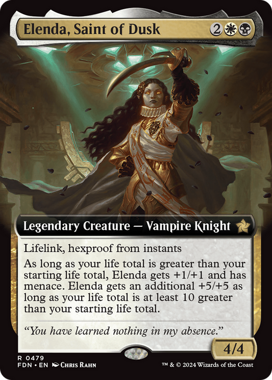 Elenda, Saint of Dusk (FDN-479) (Extended Art) (Foil)