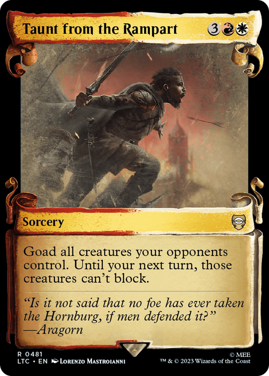 Taunt from the Rampart (LTC-481) (Showcase) (Scroll) (Foil)