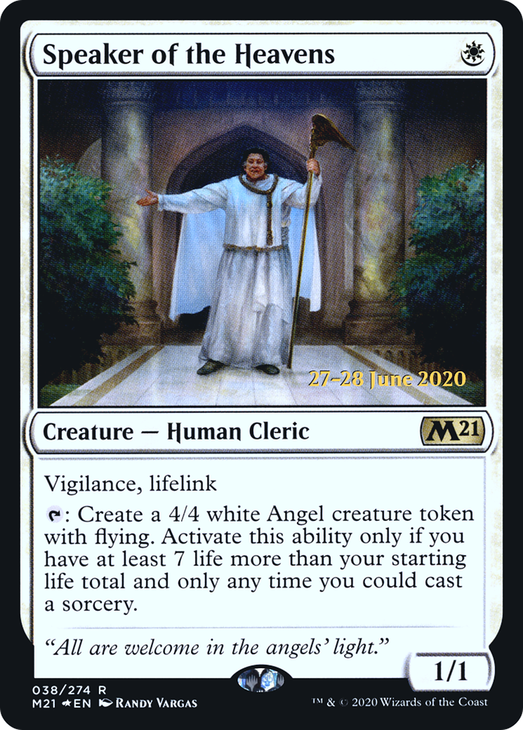 Speaker of the Heavens (PRE-38S) (Foil)
