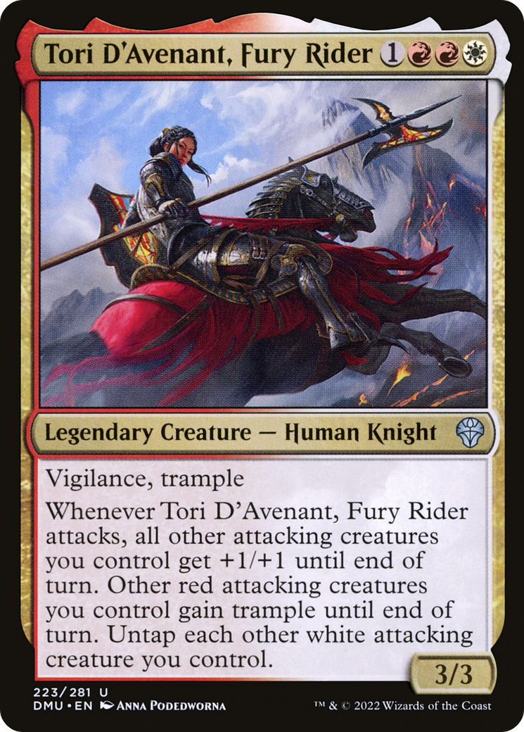 Tori D'Avenant, Fury Rider (DMU-223) (Foil)