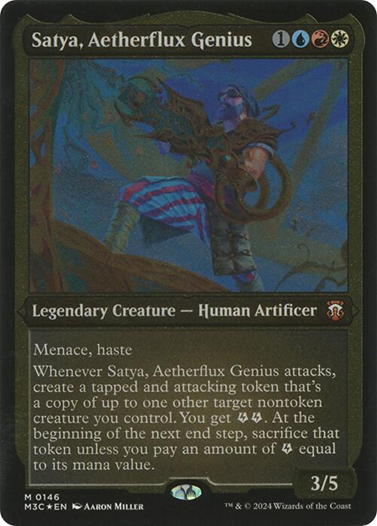 Satya, Aetherflux Genius (M3C-146) (Display Commander) (Foil)