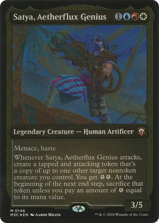 Satya, Aetherflux Genius (M3C-146) (Display Commander) (Foil)