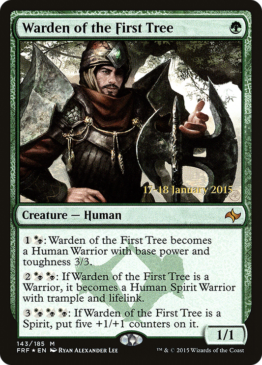 Warden of the First Tree (PRE-143S) (Foil)