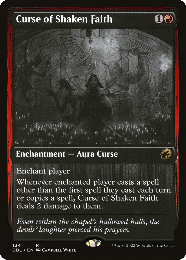 Curse of Shaken Faith (DBL-134) (Foil)