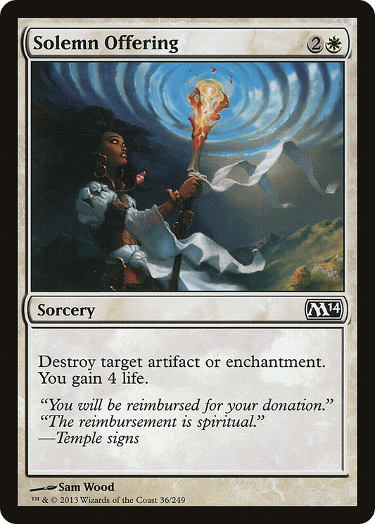 Solemn Offering (M14-036) (Foil)