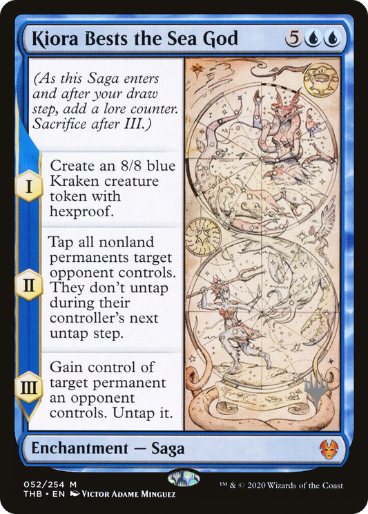 Kiora Bests the Sea God (PPTHB-52P) (Foil)