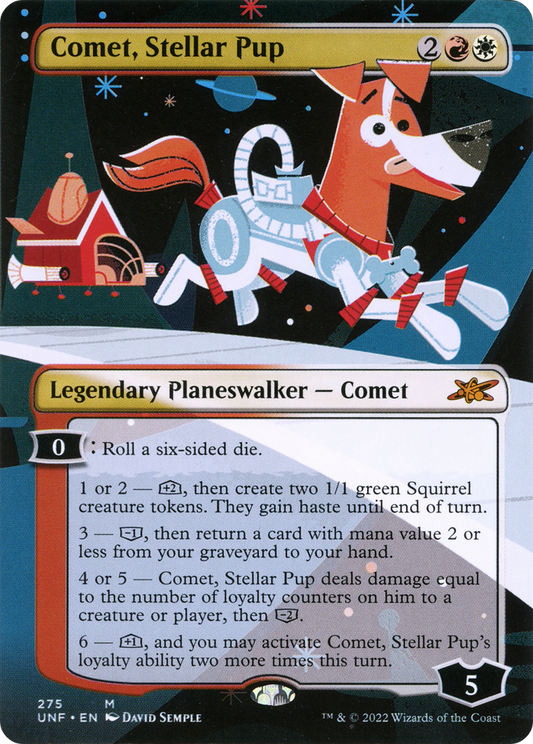 Comet, Stellar Pup (UNF-275) (Showcase) (Borderless) (Foil)