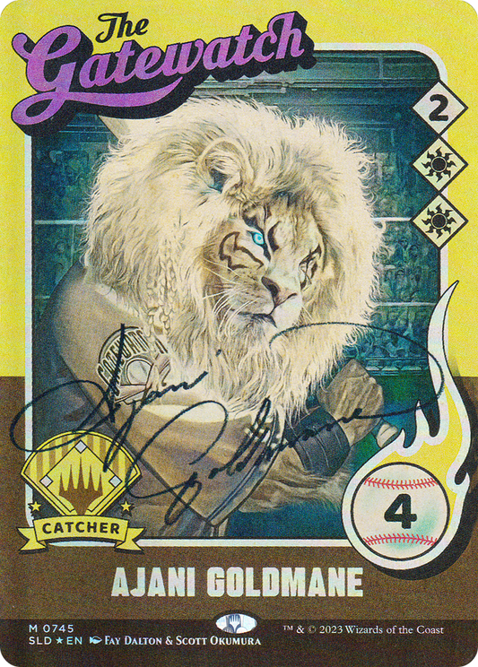 Ajani Goldmane // Ajani Goldmane (SLD-745) (Full Art) (Borderless) (Foil)