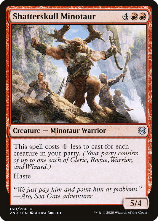 Shatterskull Minotaur (ZNR-160) (Foil)