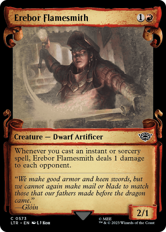 Erebor Flamesmith (LTR-573) (Showcase) (Scroll) (Foil)