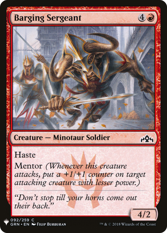 Barging Sergeant (LIST-GRN-92)