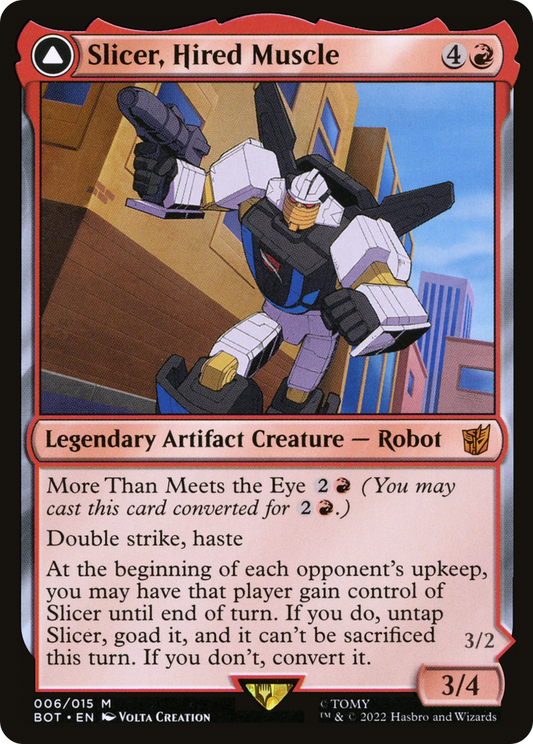 Slicer, Hired Muscle // Slicer, High-Speed Antagonist (BOT-006) (Foil)