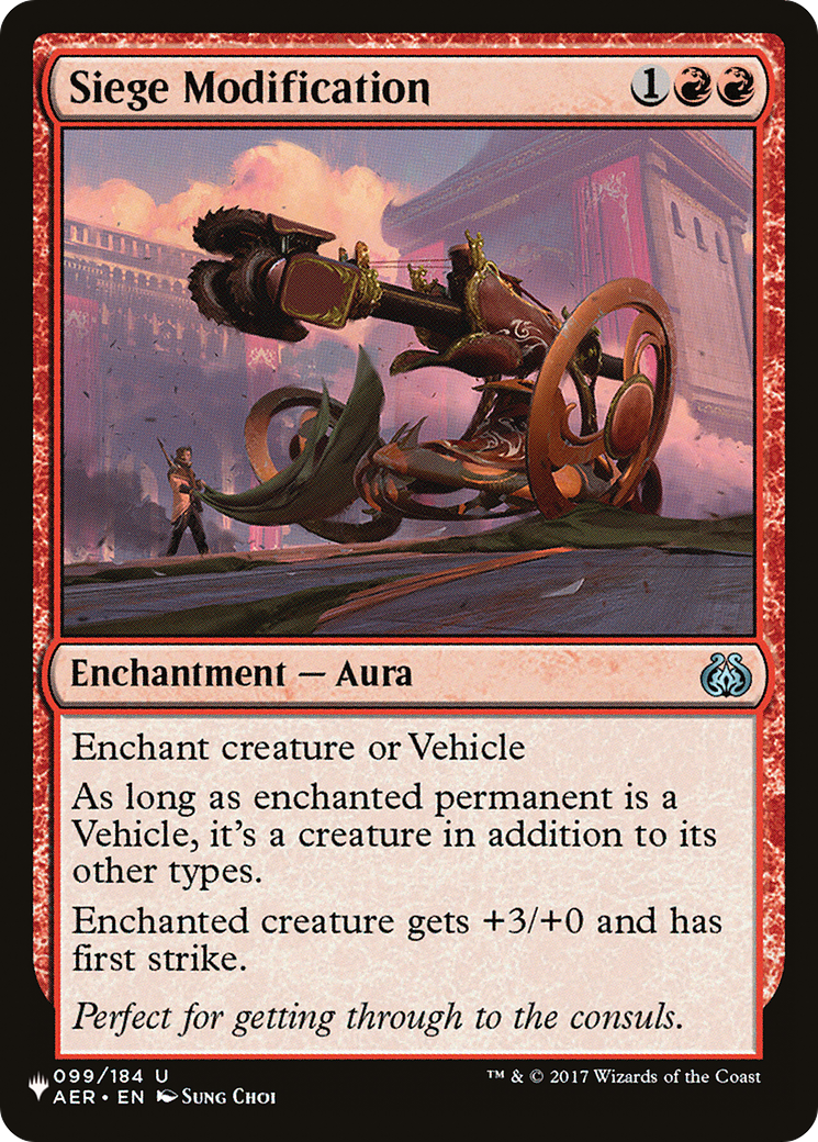 Siege Modification (LIST-AER-99)