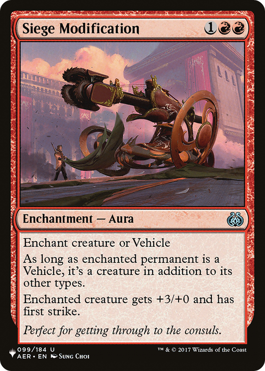 Siege Modification (LIST-AER-99)