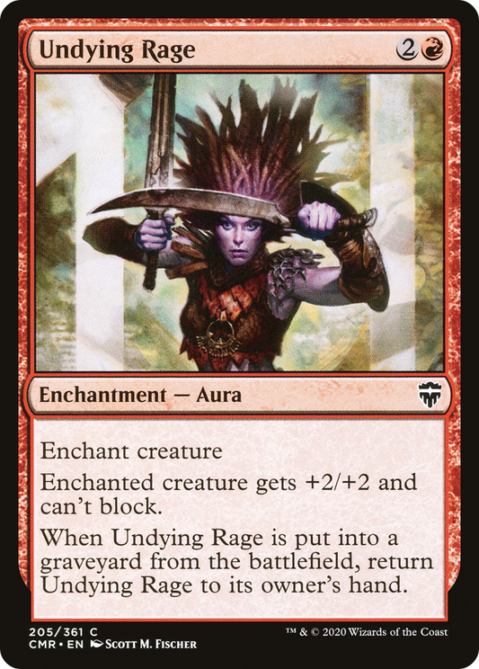Undying Rage (CMR-205) (Foil)