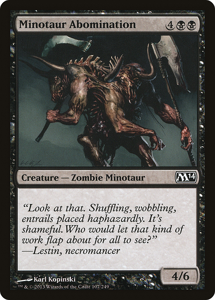 Minotaur Abomination (M14-107)