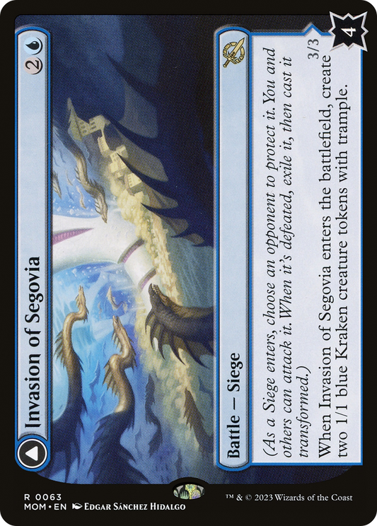 Invasion of Segovia // Caetus, Sea Tyrant of Segovia (MOM-063) (Foil)