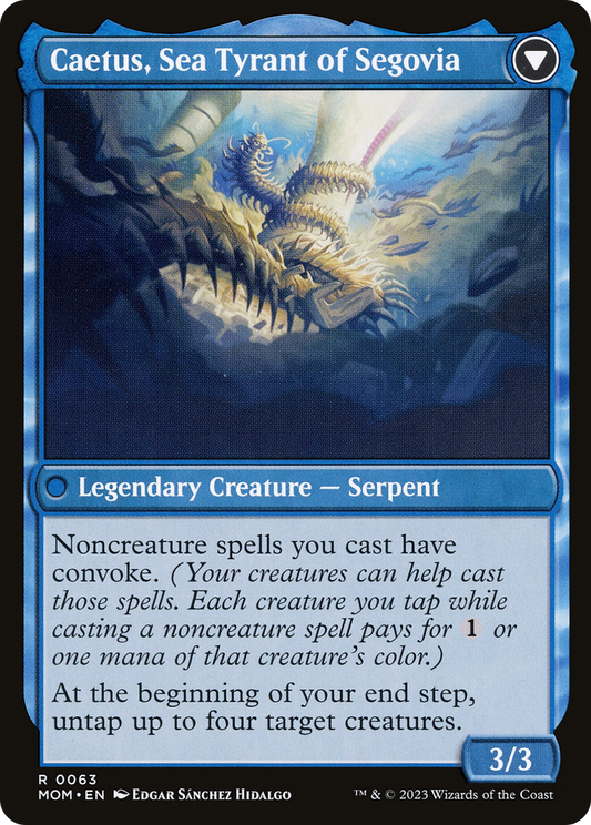 Invasion of Segovia // Caetus, Sea Tyrant of Segovia (MOM-063) (Foil)