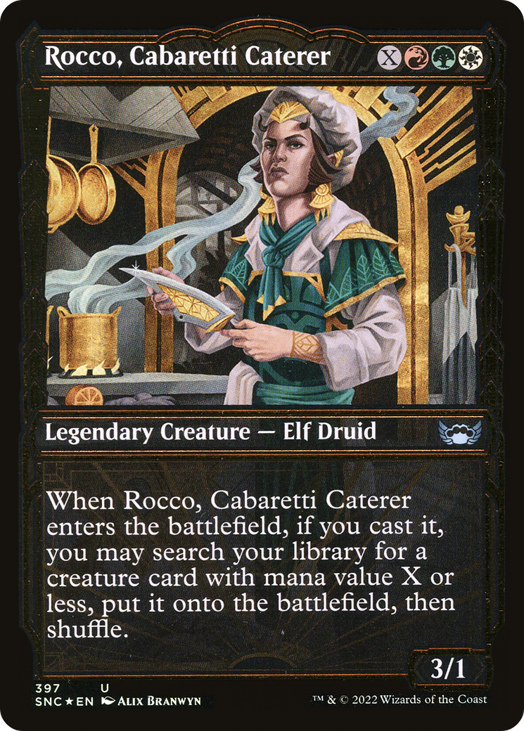 Rocco, Cabaretti Caterer (SNC-397) (Showcase) (Gilded Foil)