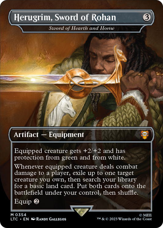 Herugrim, Sword of Rohan / Sword of Hearth and Home (LTC-354) (Borderless) (Foil)