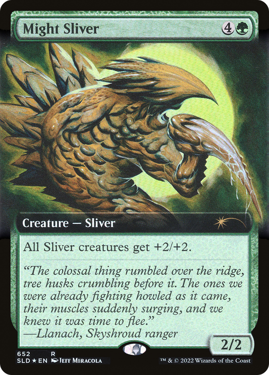 Might Sliver (SLD-652) (Extended Art) (Foil)