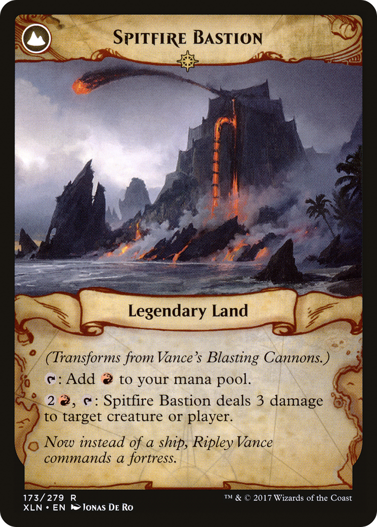 Vance's Blasting Cannons // Spitfire Bastion (XLN-173) (Foil)
