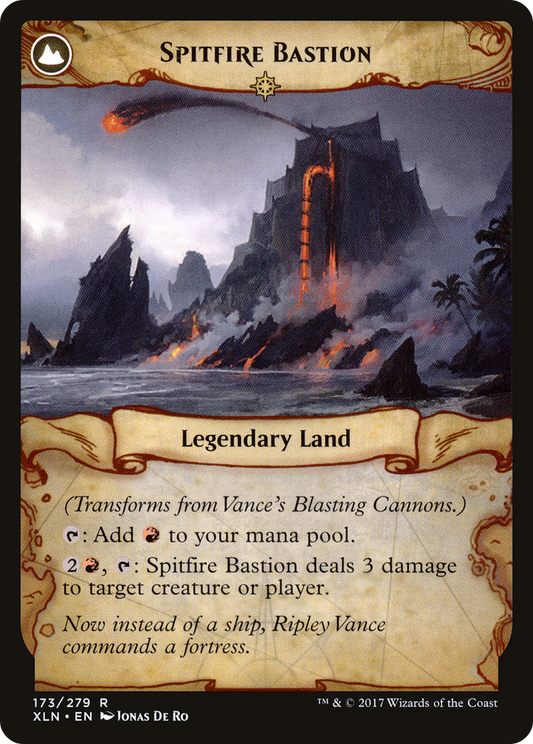 Vance's Blasting Cannons // Spitfire Bastion (XLN-173) (Foil)