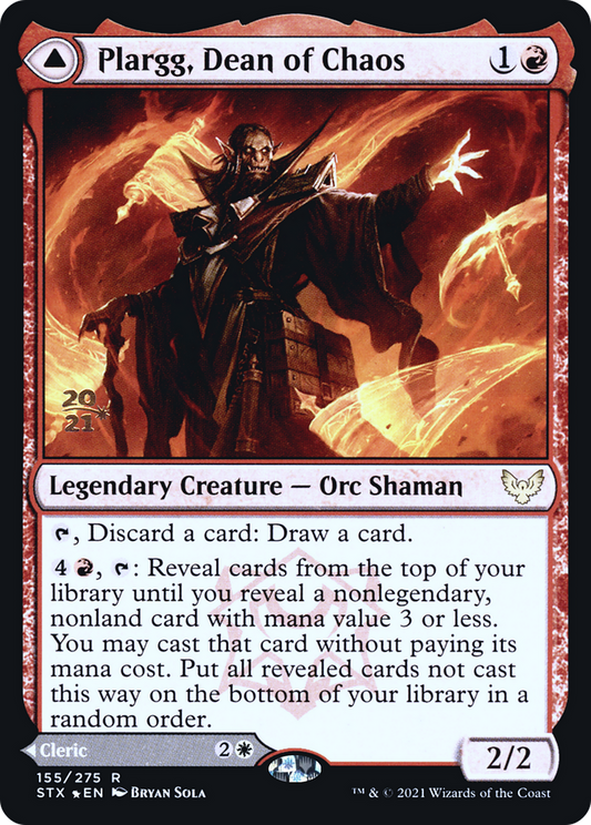 Plargg, Dean of Chaos // Augusta, Dean of Order (PRE-155S) (Foil)