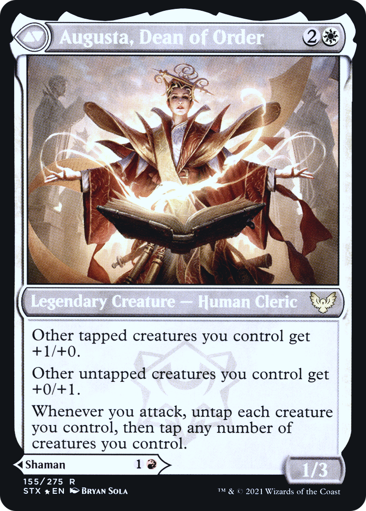 Plargg, Dean of Chaos // Augusta, Dean of Order (PRE-155S) (Foil)