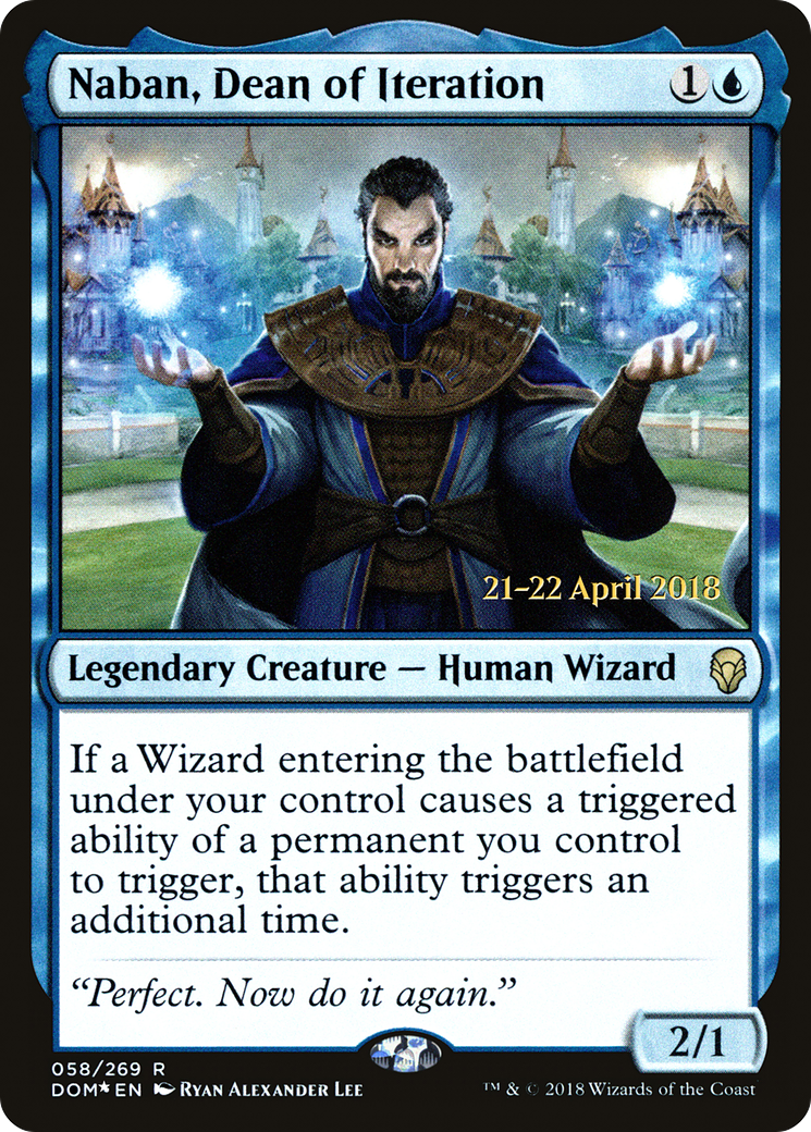 Naban, Dean of Iteration (PRE-58S) (Foil)