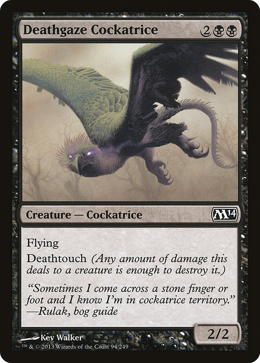 Deathgaze Cockatrice (M14-094) (Foil)