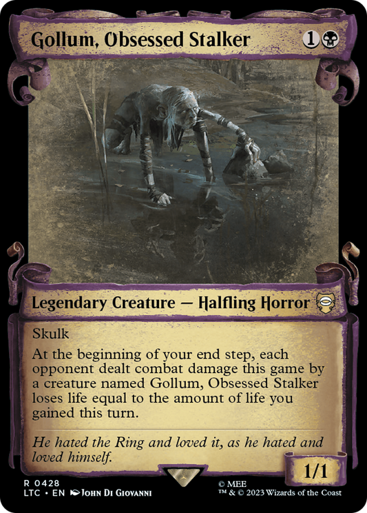 Gollum, Obsessed Stalker (LTC-428) (Showcase) (Scroll)