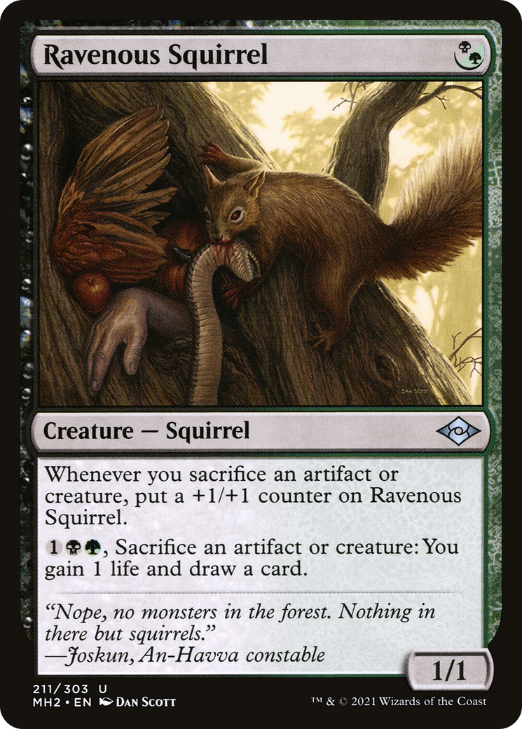 Ravenous Squirrel (MH2-211) (Foil)