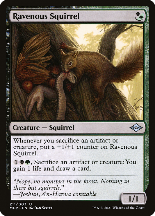 Ravenous Squirrel (MH2-211) (Foil)