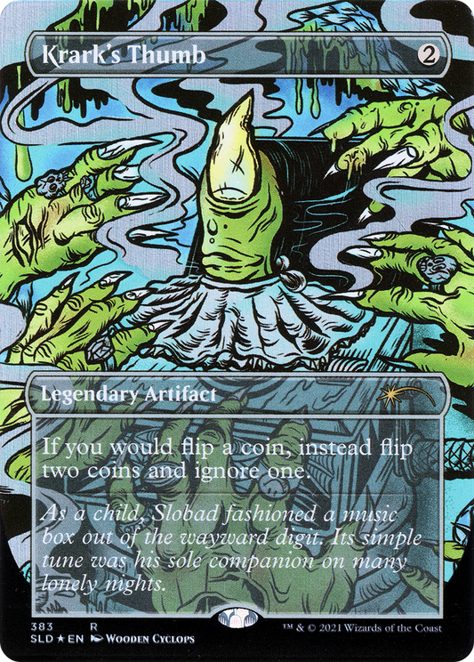 Krark's Thumb // Krark's Thumb (SLD-383) (Borderless) (Foil)