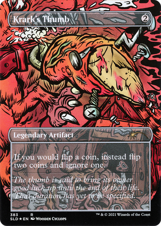 Krark's Thumb // Krark's Thumb (SLD-383) (Borderless) (Foil)