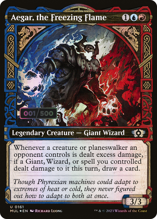 Aegar, the Freezing Flame (MUL-161Z) (Showcase) (Foil) (Serialized)