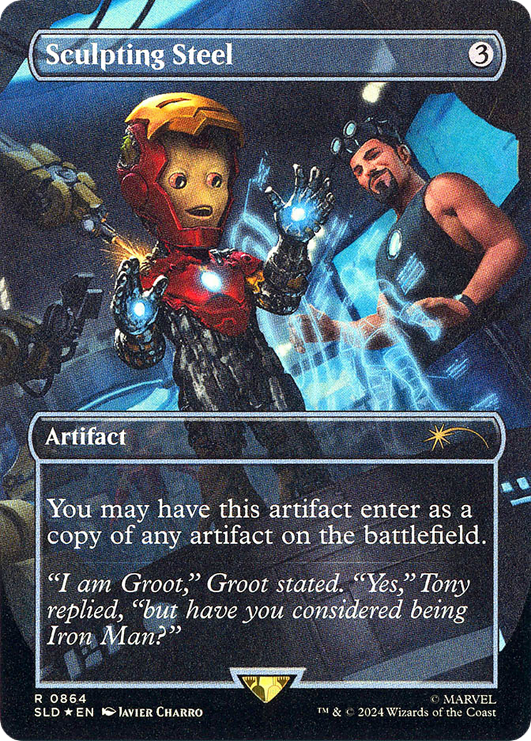 Sculpting Steel (SLD-864) (Borderless) (Foil)