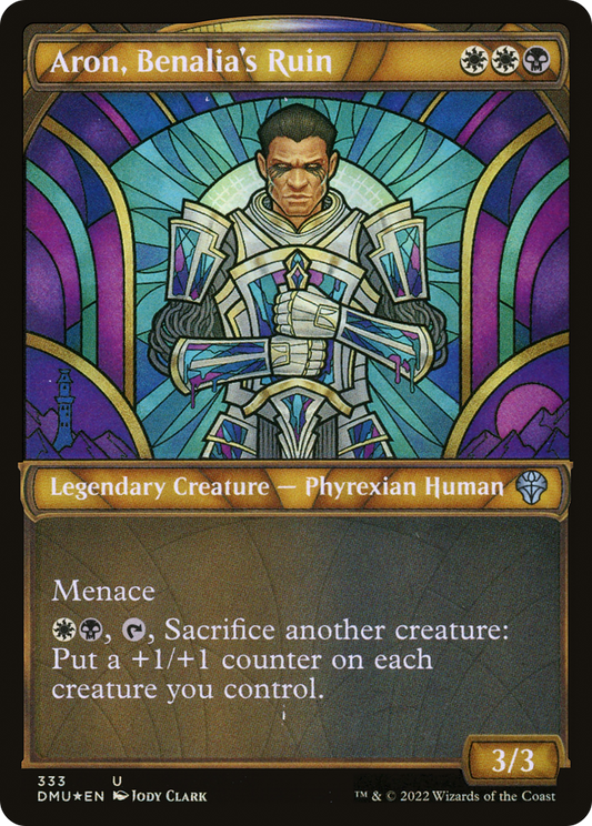 Aron, Benalia's Ruin (DMU-333) (Showcase) (Textured Foil)