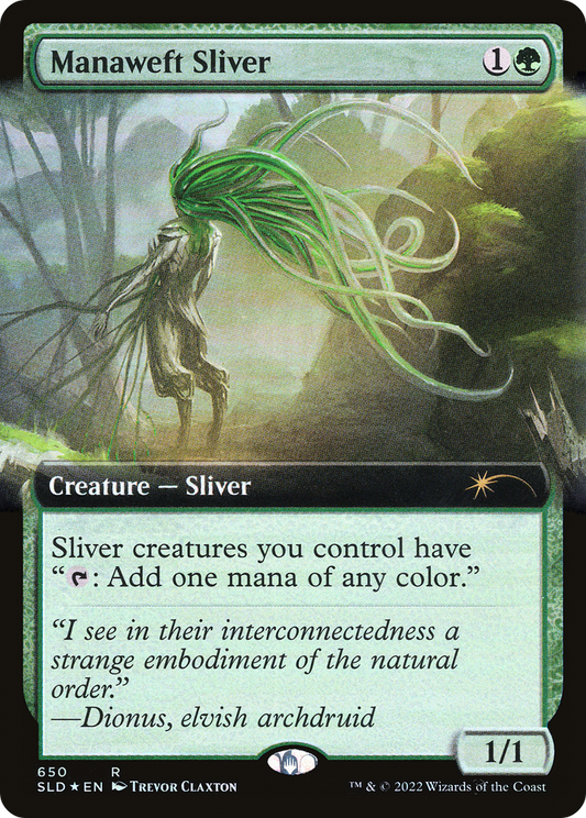 Manaweft Sliver (SLD-650) (Extended Art) (Foil)